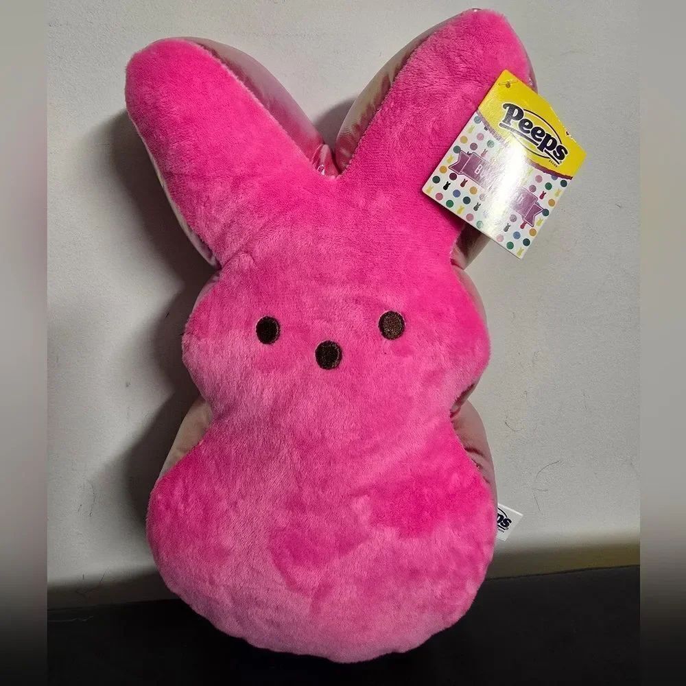 New classic pink Easter Peeps bunny plush toy 12' for kids boys/ girls & adults